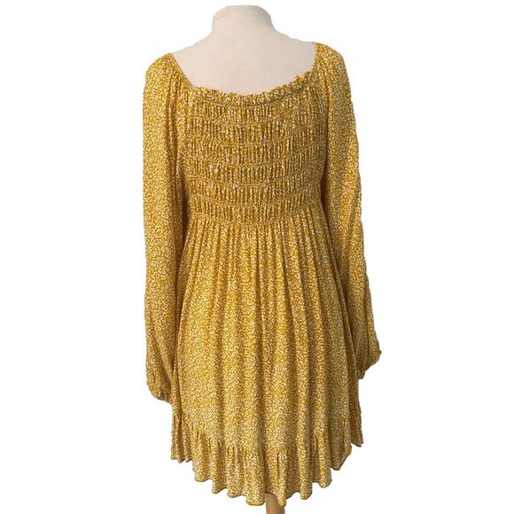 LTX Sportswear 3XL Smocked Corn Dress Ruffled Bottom Long Puff Sleeve Ruching - Picture 3 of 8